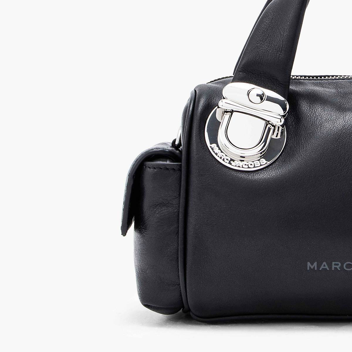 Marc Jacobs Pushlock Mini Satchel Väska Dam Svarta | ESI-297143