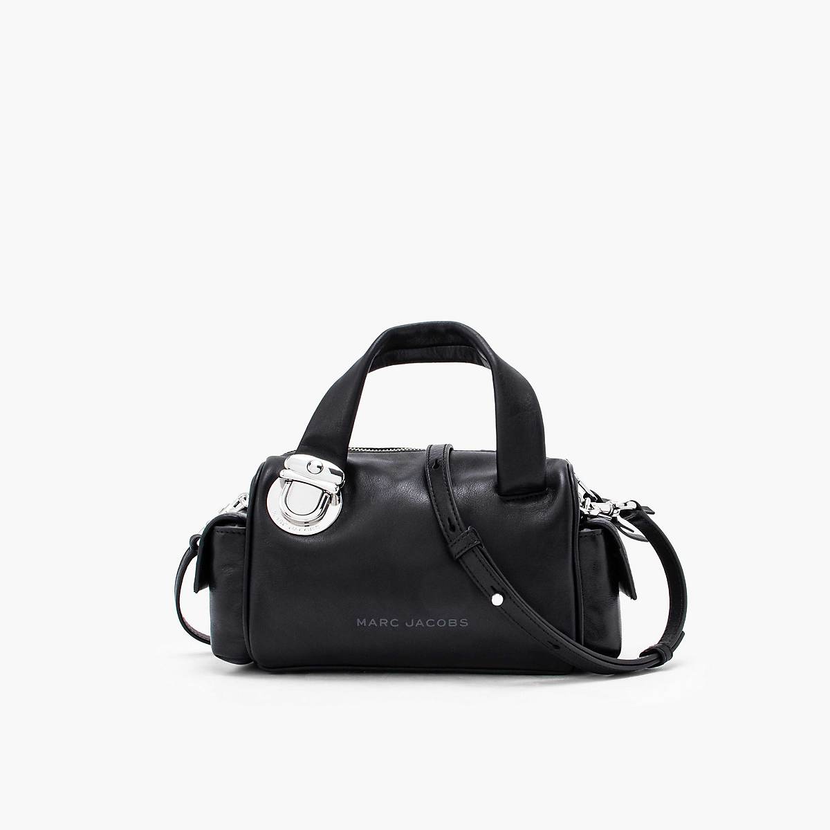 Marc Jacobs Pushlock Mini Satchel Väska Dam Svarta | ESI-297143