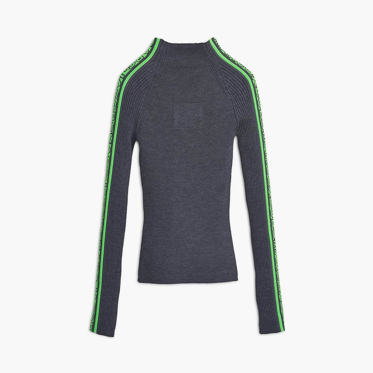 Marc Jacobs Raglan Logo Mockneck Blast Dam Grå | BOD-408316