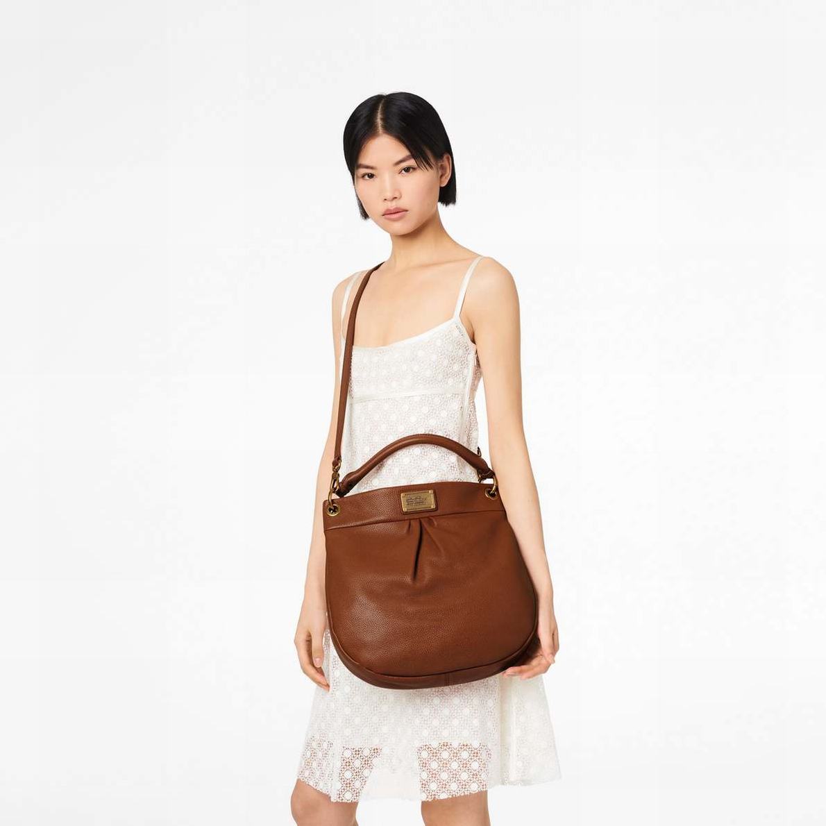 Marc Jacobs Re-Edition Hillier Hobo Axelväska Dam Bruna | OCF-823910