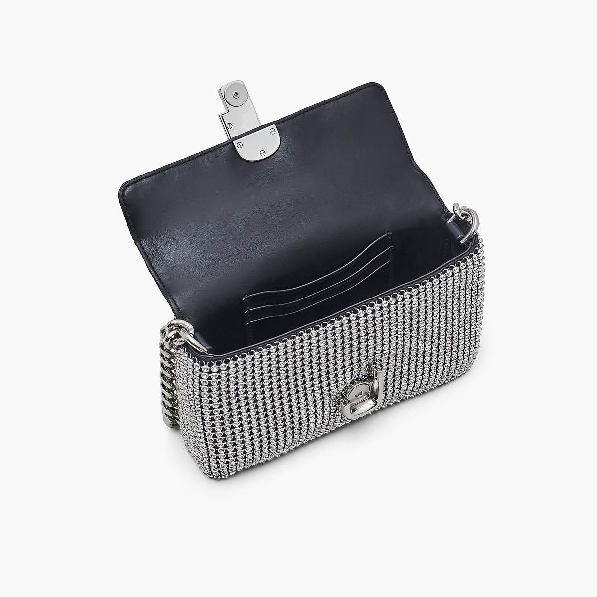 Marc Jacobs Rhinestone J Marc Mini Axelväska Dam Silver | WRO-968547