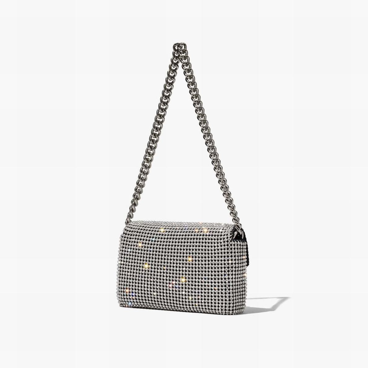 Marc Jacobs Rhinestone J Marc Mini Axelväska Dam Silver | CTV-687402