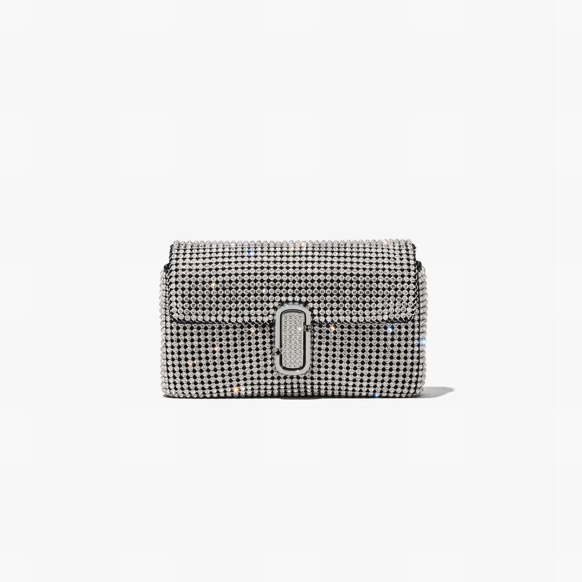 Marc Jacobs Rhinestone J Marc Mini Axelväska Dam Silver | CTV-687402