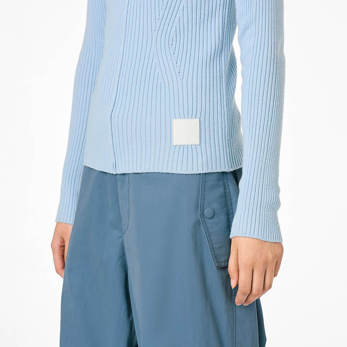 Marc Jacobs Ribbed Turtleneck Tröjor Dam Blå | AUI-437290