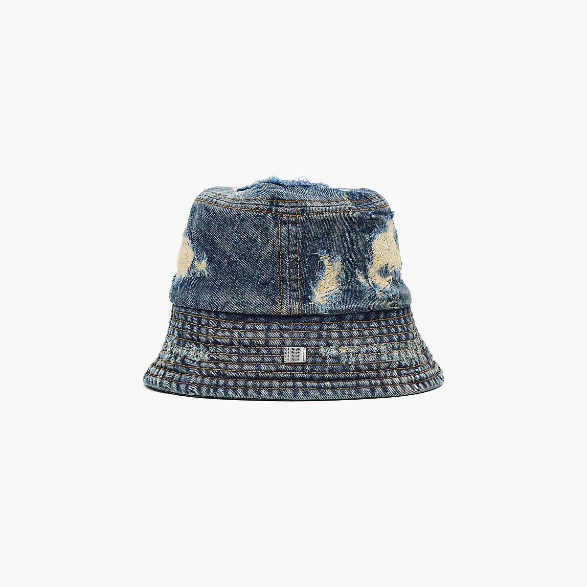 Marc Jacobs Rip And Repair Bucket Hatt Dam Indigo | VYZ-813764