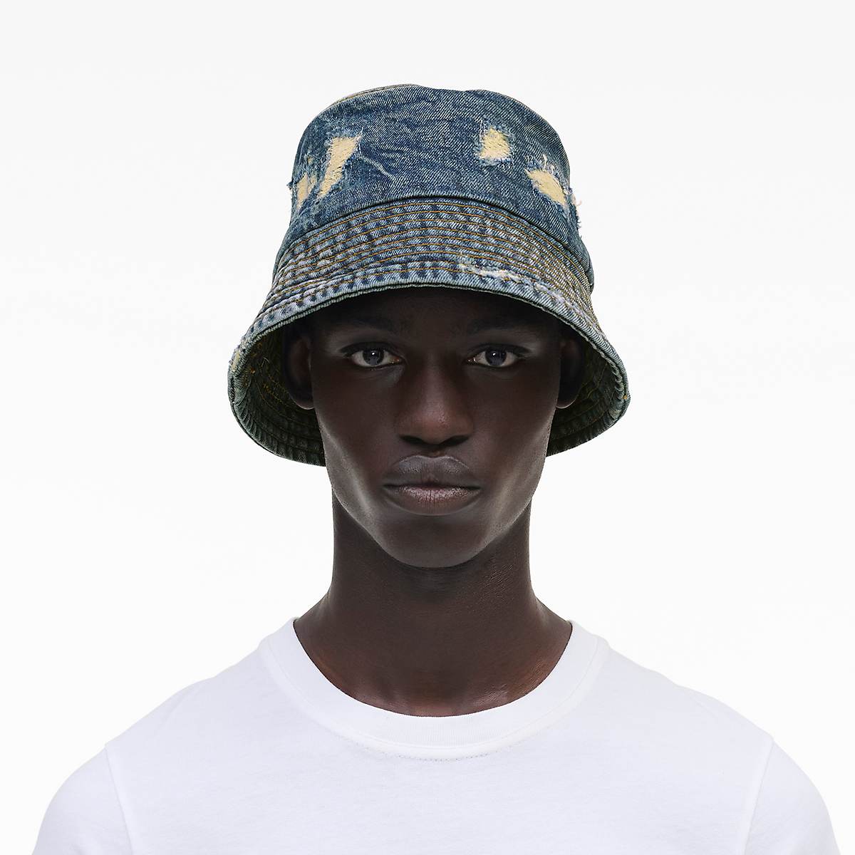 Marc Jacobs Rip And Repair Bucket Hatt Dam Indigo | VYZ-813764