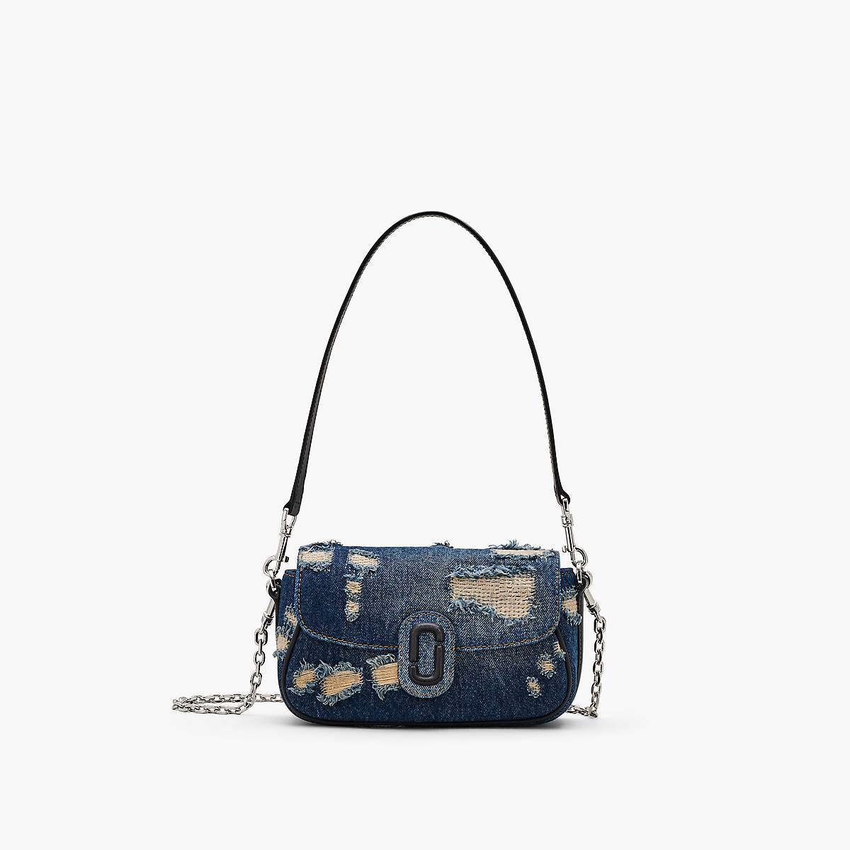 Marc Jacobs Rip and Repair Denim Clover Axelväska Dam Indigo | MFT-578692