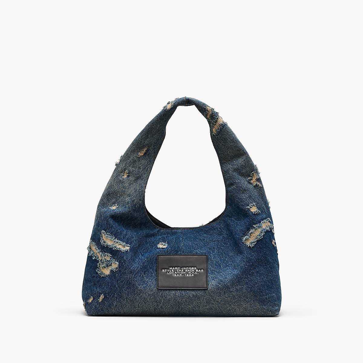 Marc Jacobs Rip and Repair Denim Sack Axelväska Dam Indigo | STH-409682