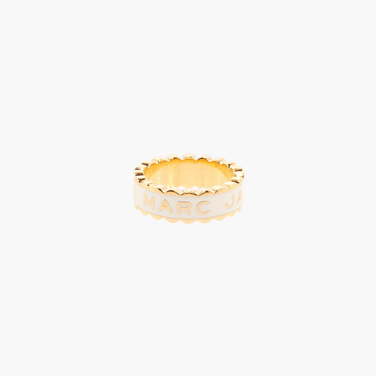 Marc Jacobs Scallop Medallion Ringar Dam Grädde Guld | VGX-405683