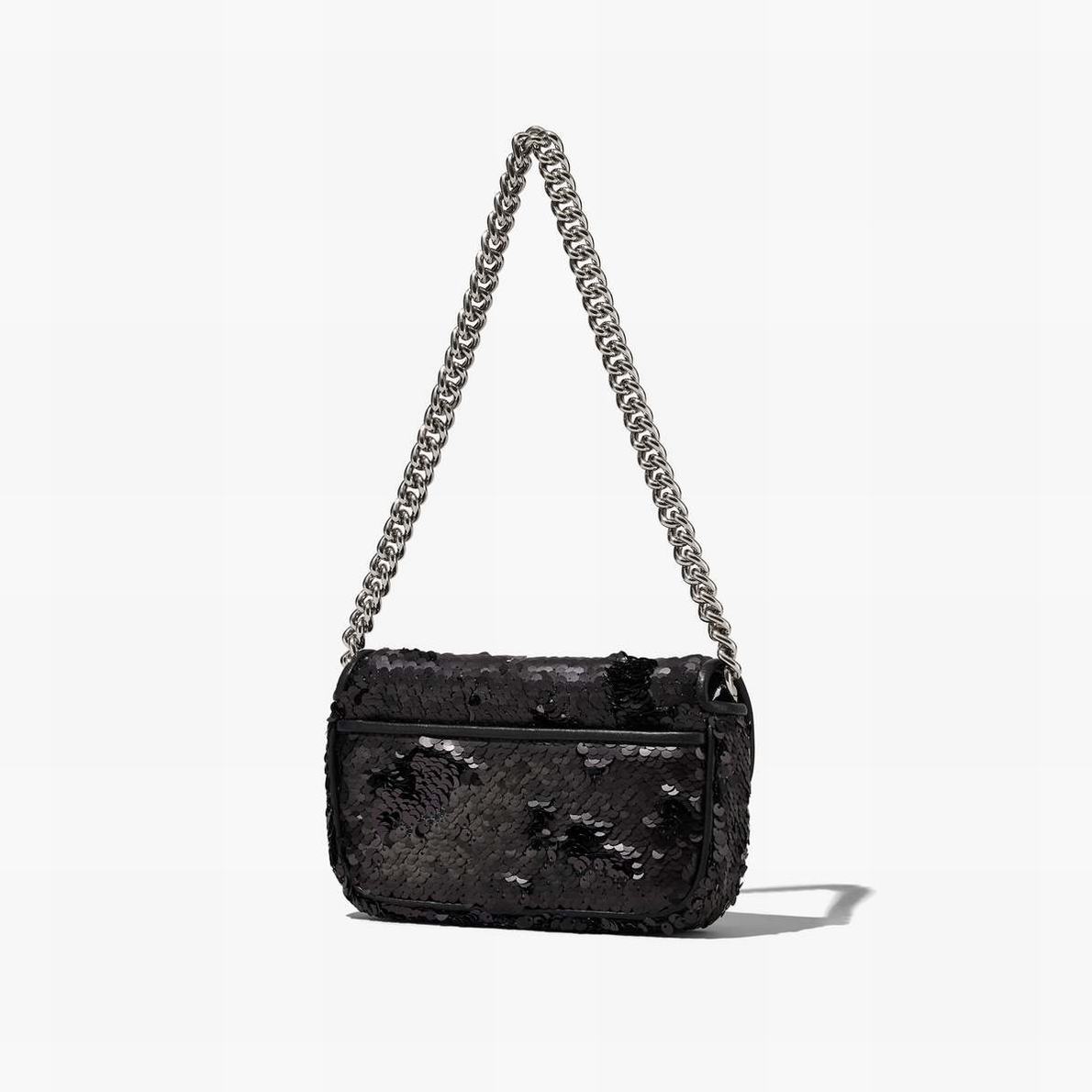 Marc Jacobs Sequin J Marc Mini Axelväska Dam Svarta | ZVB-803765