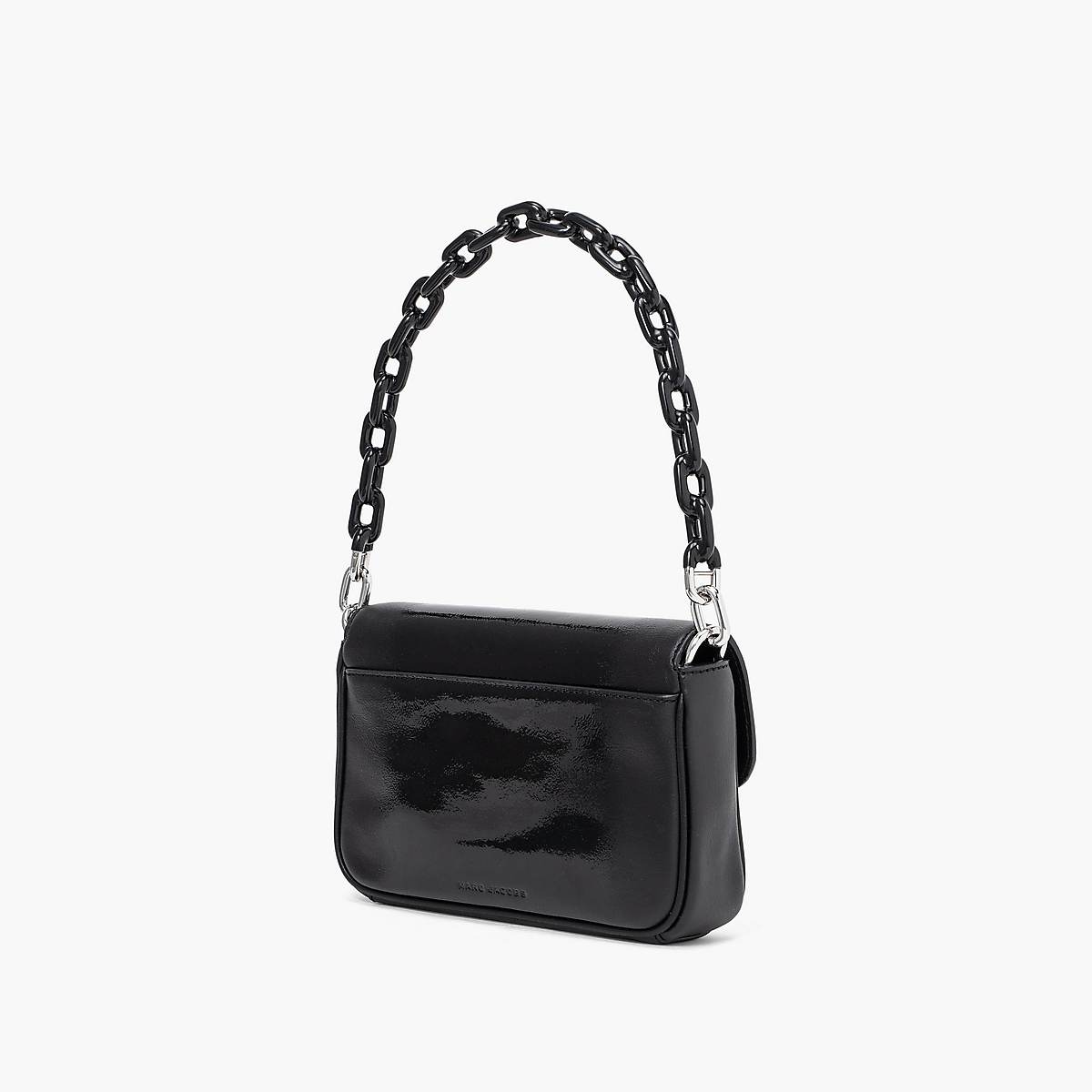 Marc Jacobs Shadow Patent Leather J Marc Axelväska Dam Svarta | FBD-178945