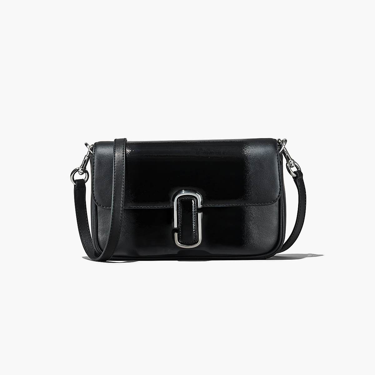 Marc Jacobs Shadow Patent Leather J Marc Axelväska Dam Svarta | FBD-178945