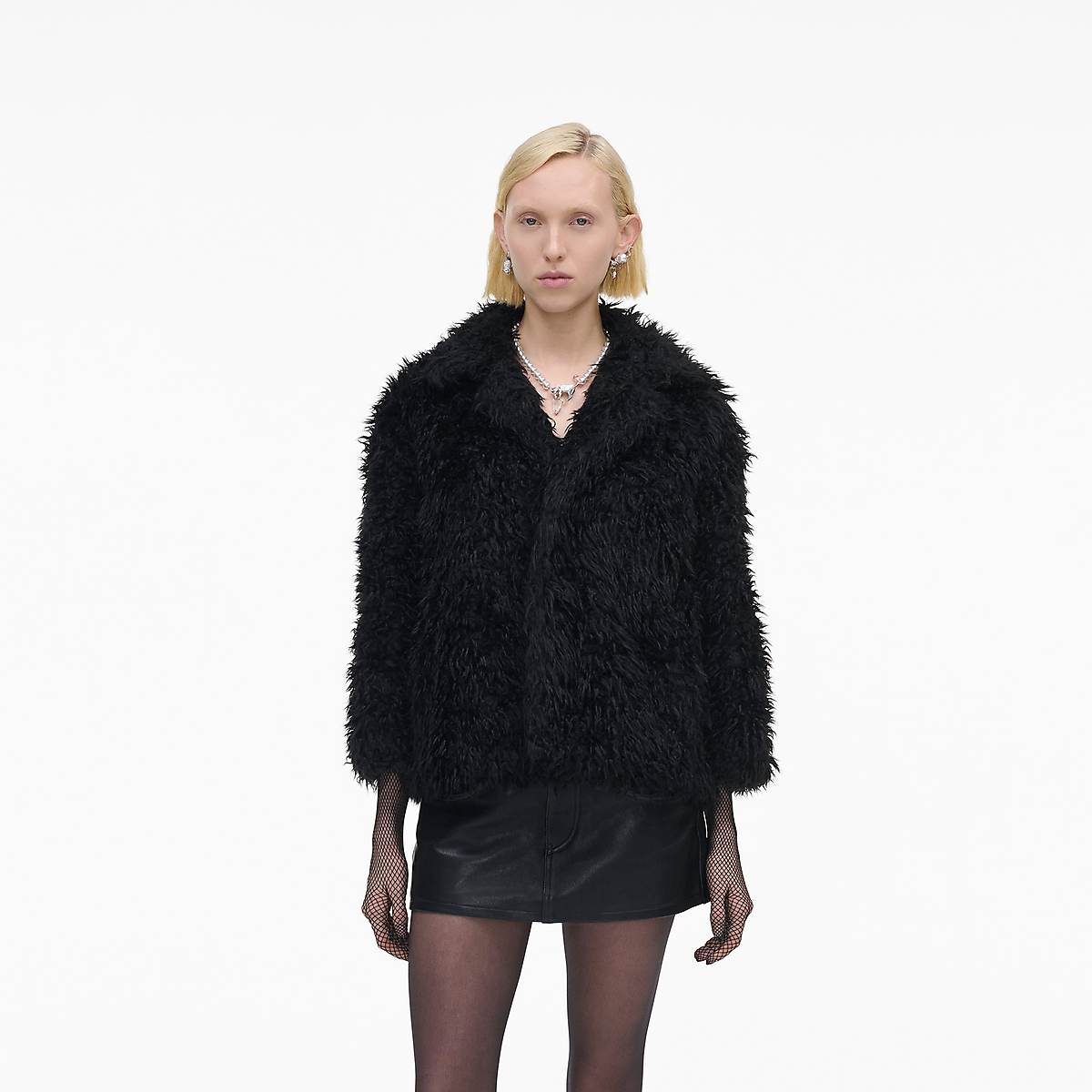 Marc Jacobs Shaggy Faux Fur Lady Jackor Dam Svarta | AUV-024863