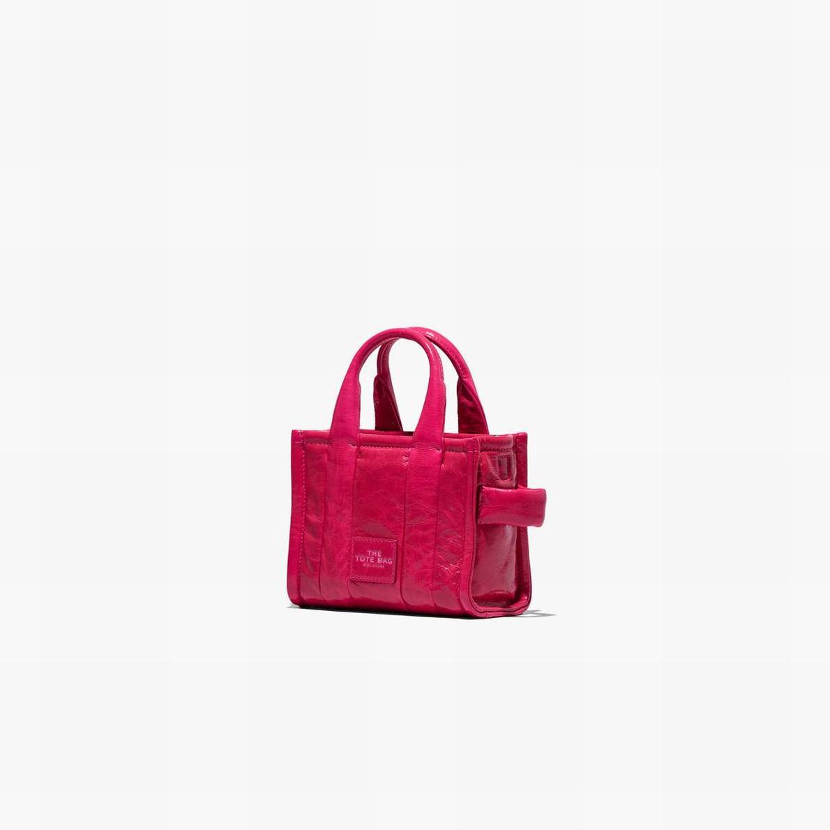 Marc Jacobs Shiny Crinkle Micro Toteväska Dam Röda | EWY-563081