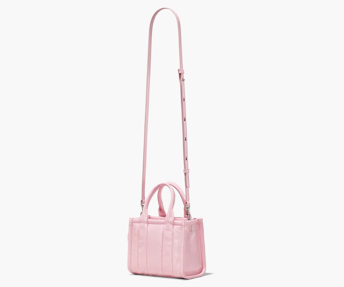 Marc Jacobs Shiny Crinkle Micro Toteväska Dam Rosa | KJA-132459