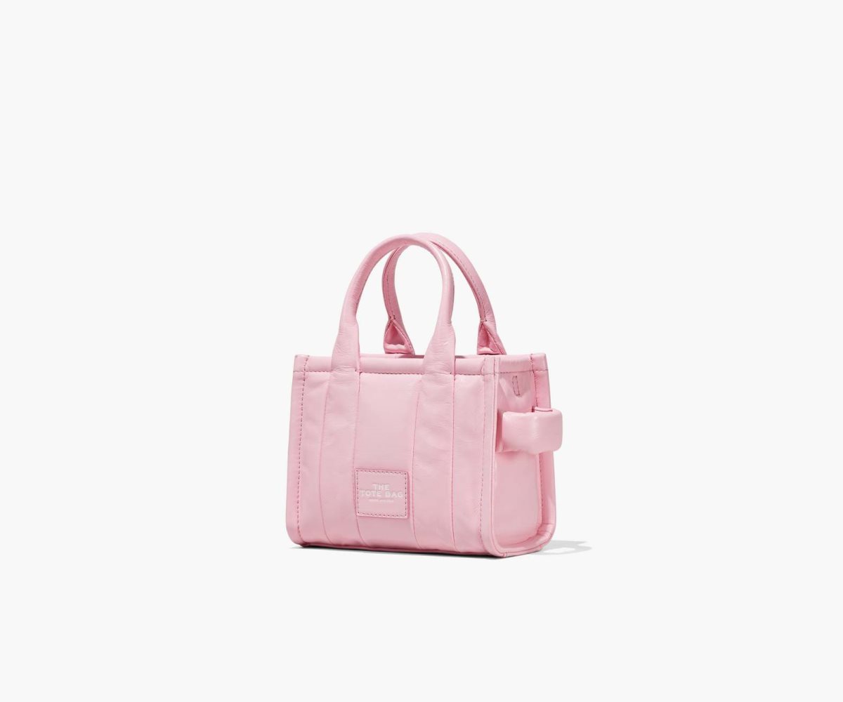 Marc Jacobs Shiny Crinkle Micro Toteväska Dam Rosa | KJA-132459