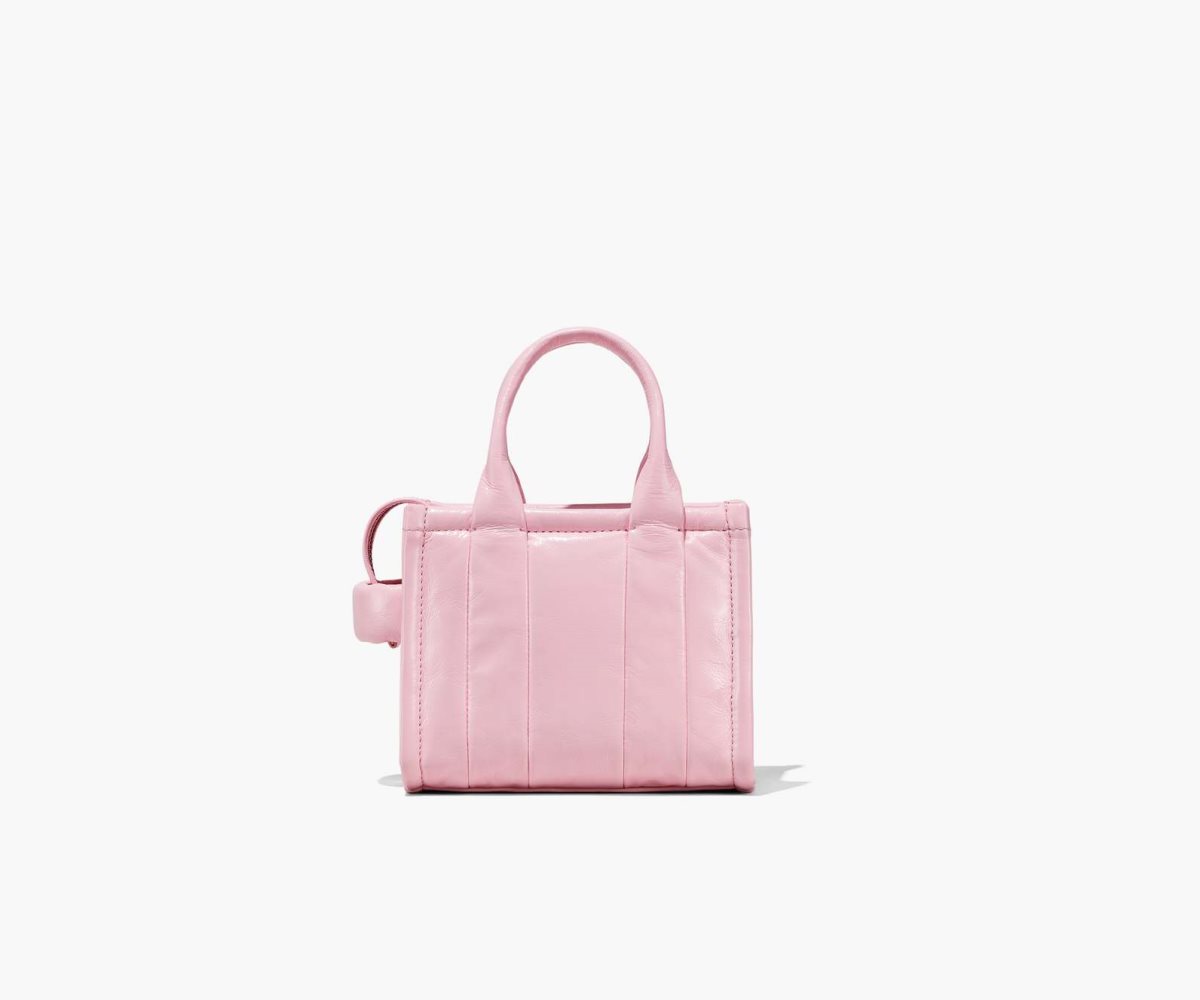 Marc Jacobs Shiny Crinkle Micro Toteväska Dam Rosa | KJA-132459