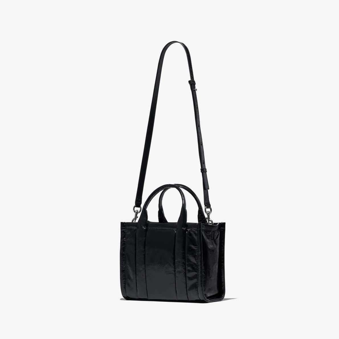 Marc Jacobs Shiny Crinkle Mini Toteväska Dam Svarta | LND-602149