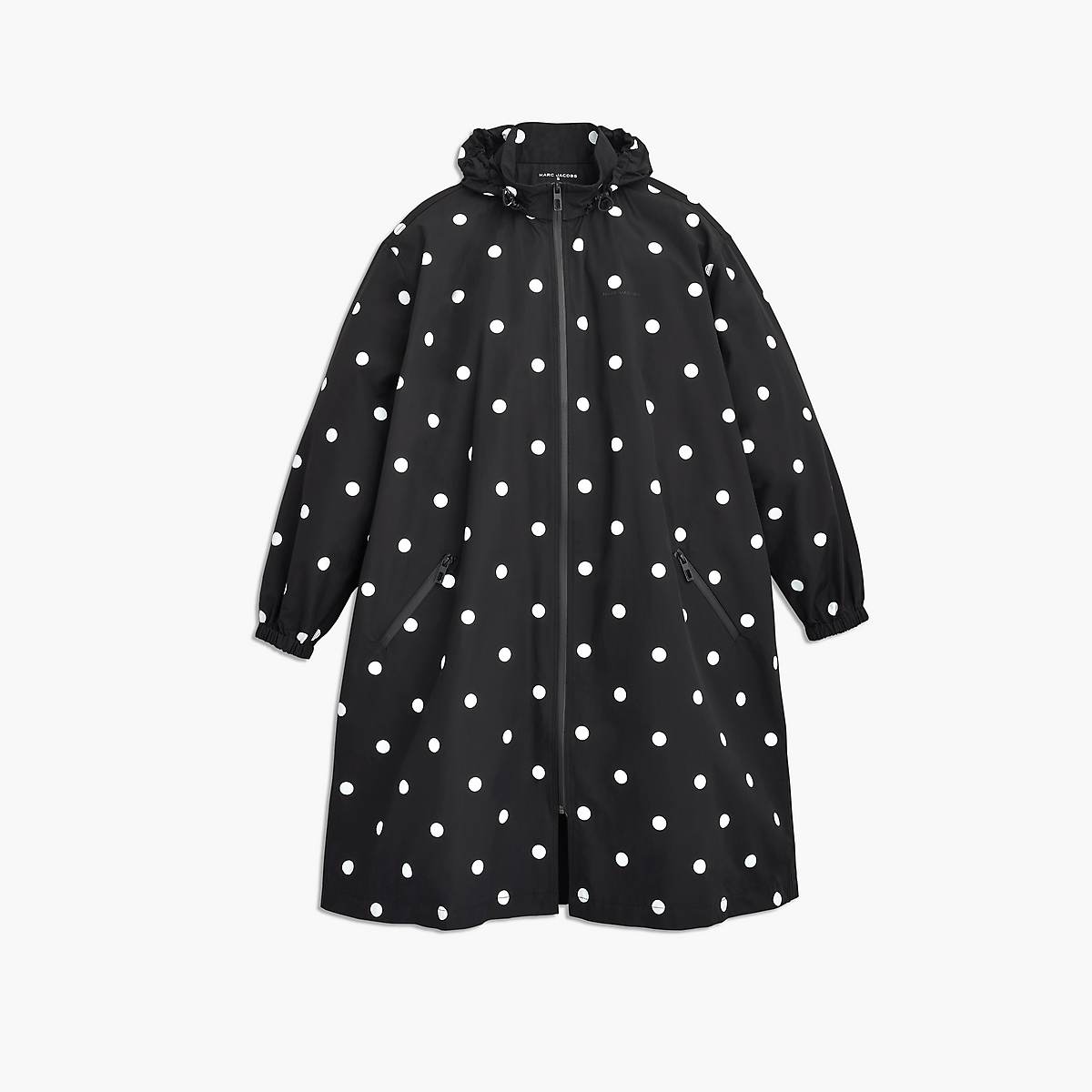 Marc Jacobs Spots Long Windbreaker Jackor Dam Svarta Vita | JAI-908265