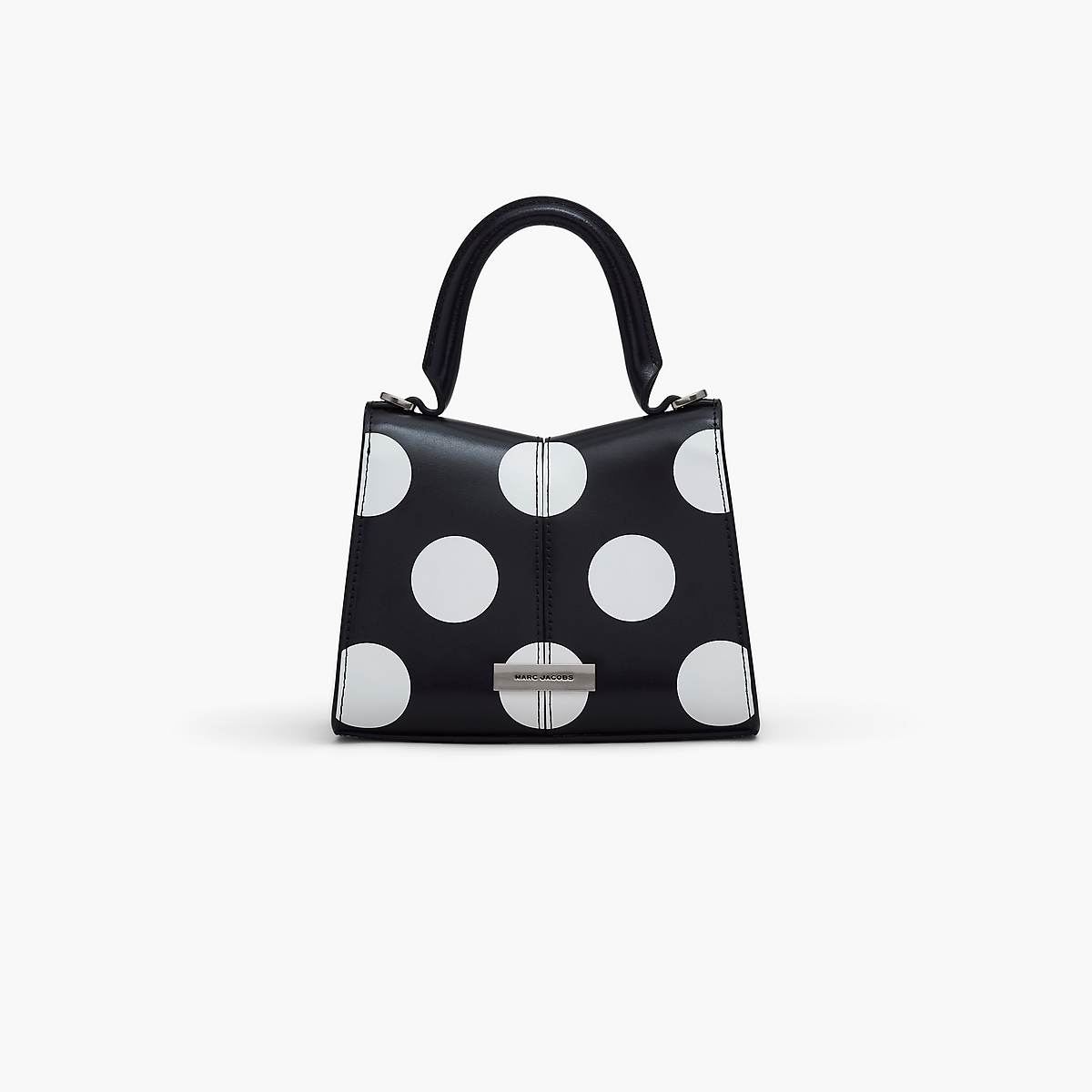 Marc Jacobs Spots St. Marc Mini Top Handle Handväska Dam Svarta Vita | AEO-062541