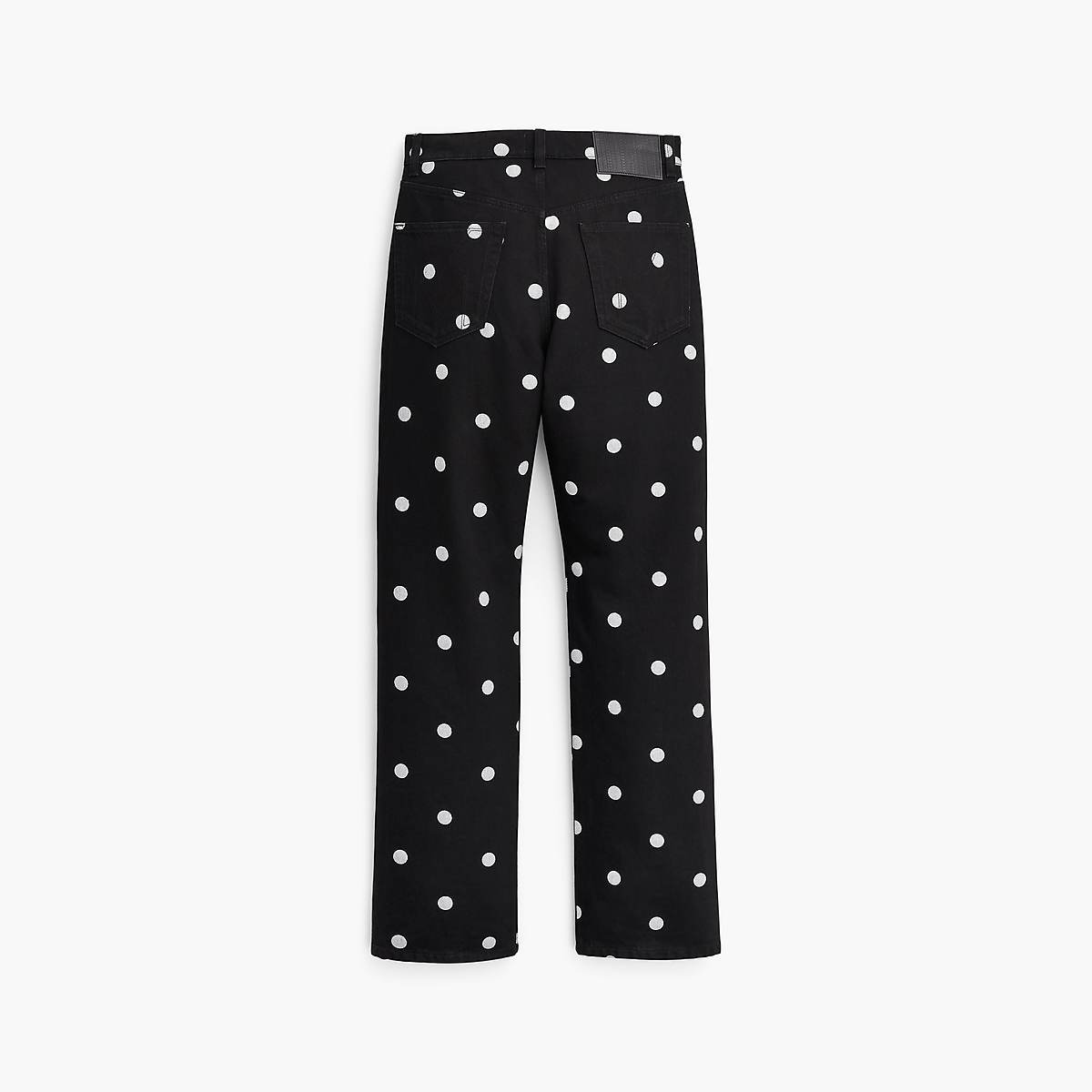 Marc Jacobs Spots Straight Jeans Dam Svarta Vita | UTE-312079