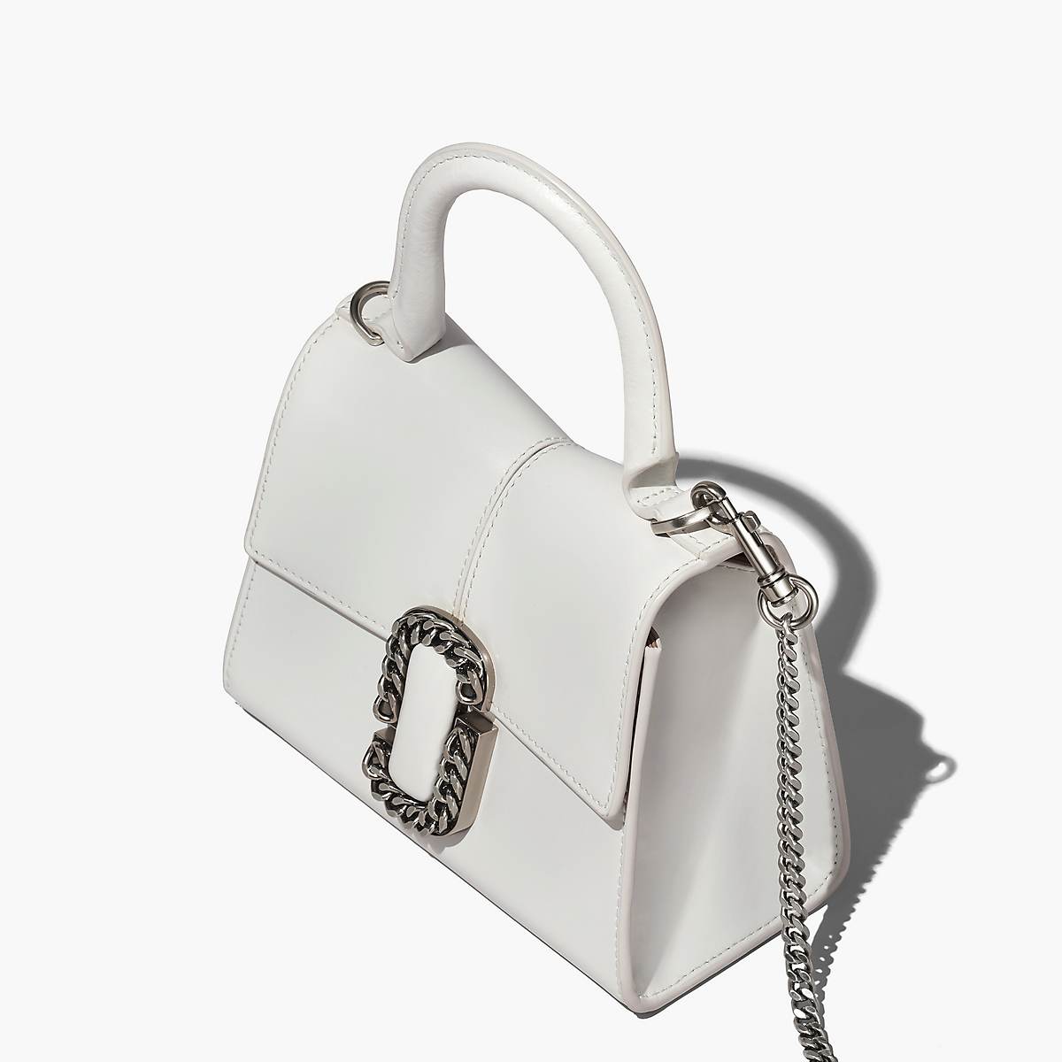 Marc Jacobs St. Marc Mini Top Handle Handväska Dam Vita | MSI-579328