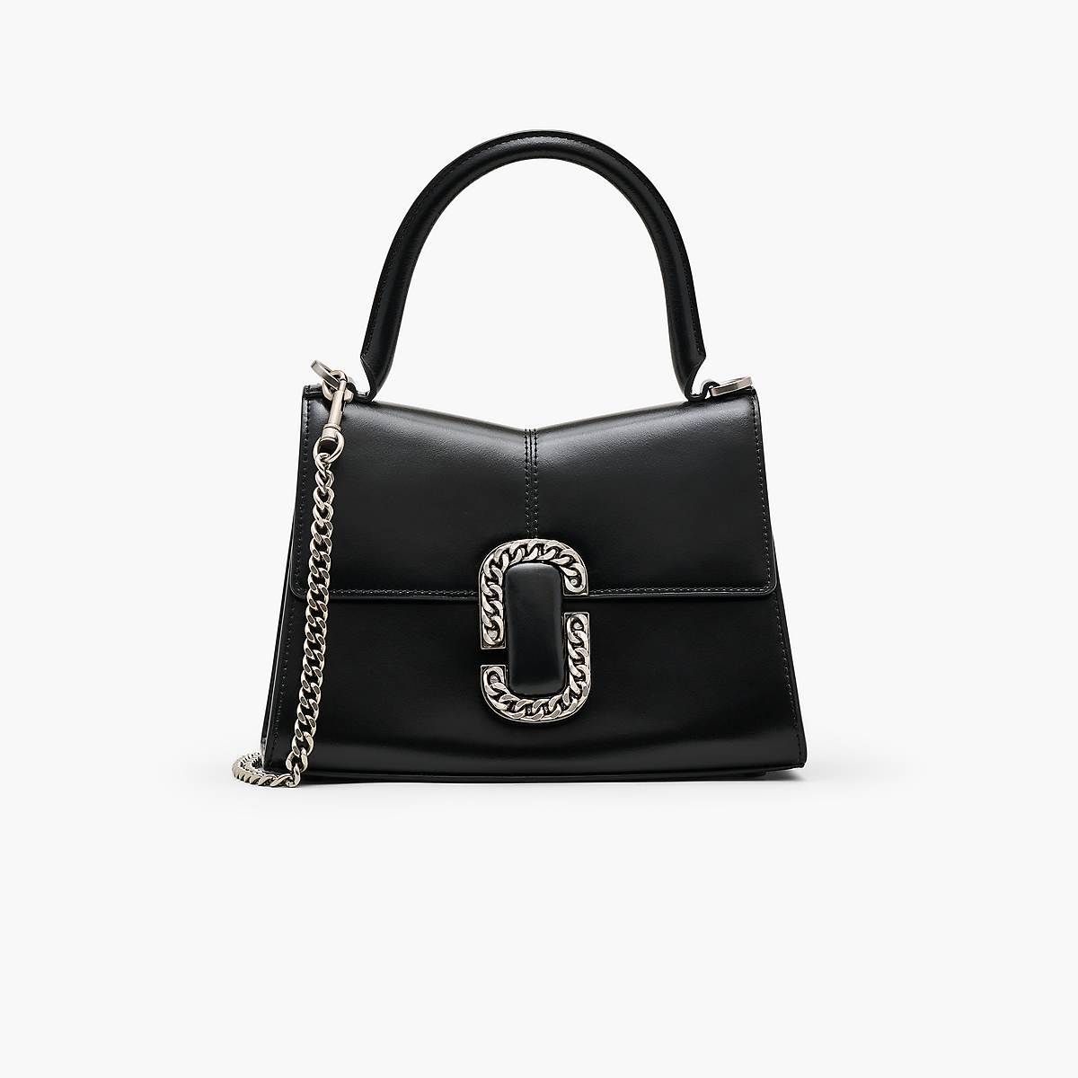 Marc Jacobs St. Marc Top Handle Handväska Dam Svarta Silver | RIJ-249361