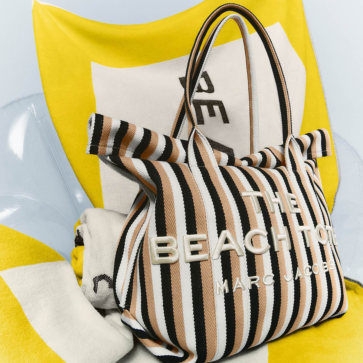 Marc Jacobs Striped Jacquard Beach Toteväska Dam Bruna Olika Färger | UVG-362809