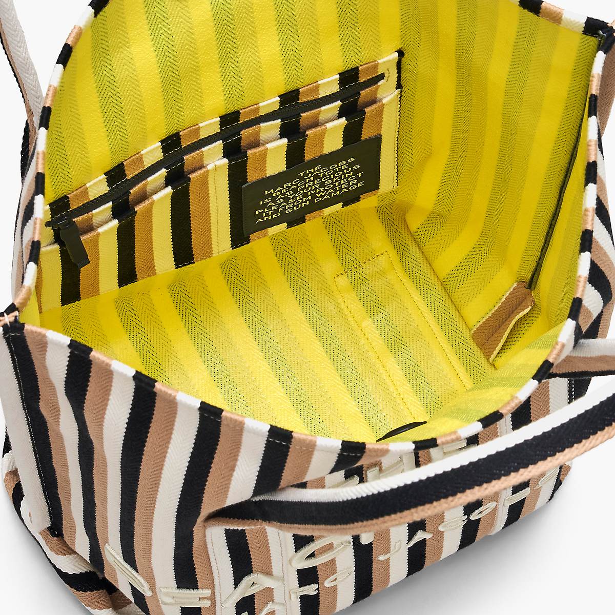 Marc Jacobs Striped Jacquard Beach Toteväska Dam Bruna Olika Färger | UVG-362809