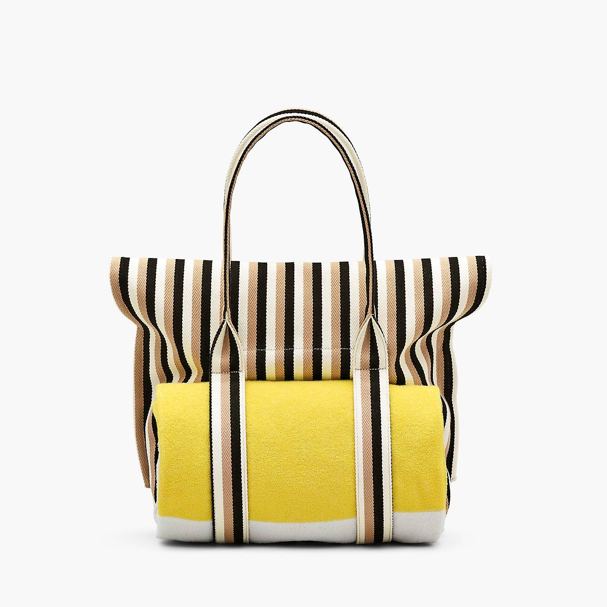 Marc Jacobs Striped Jacquard Beach Toteväska Dam Bruna Olika Färger | UVG-362809