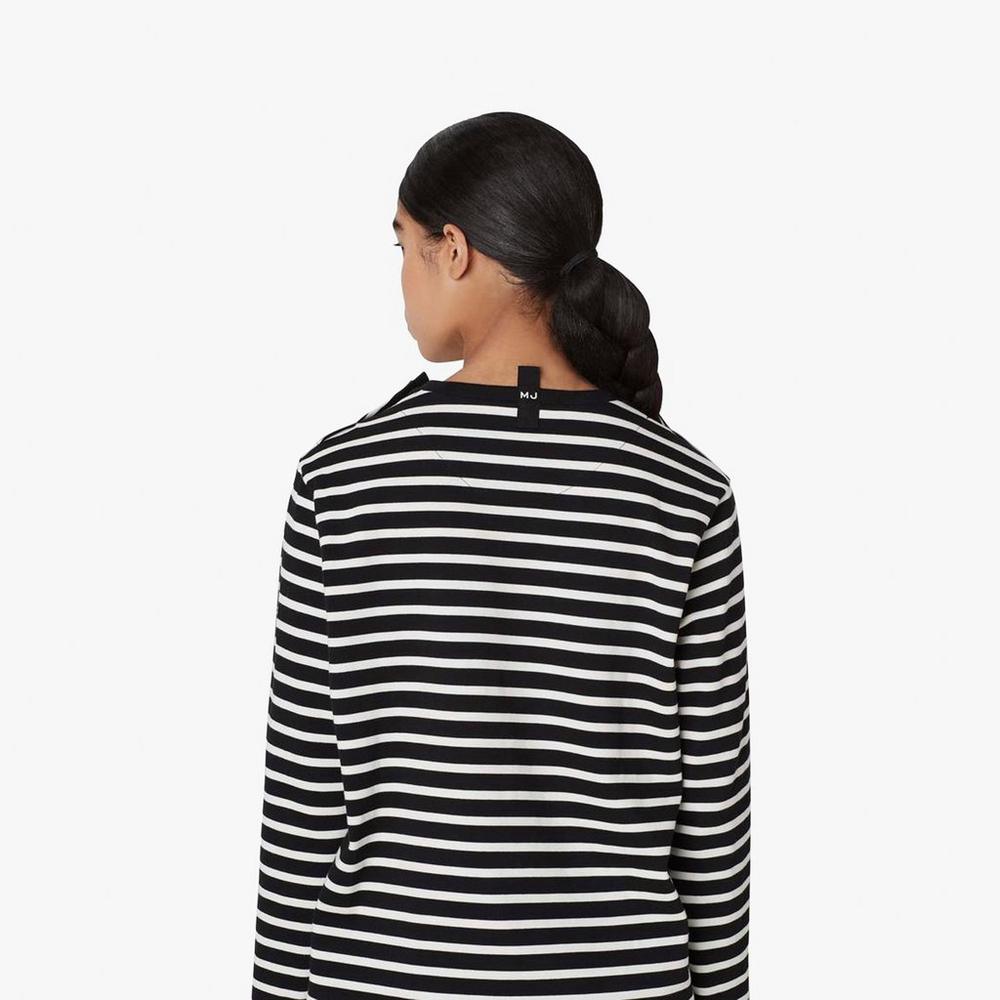 Marc Jacobs Striped T-Shirt Dam Svarta | JVY-714895