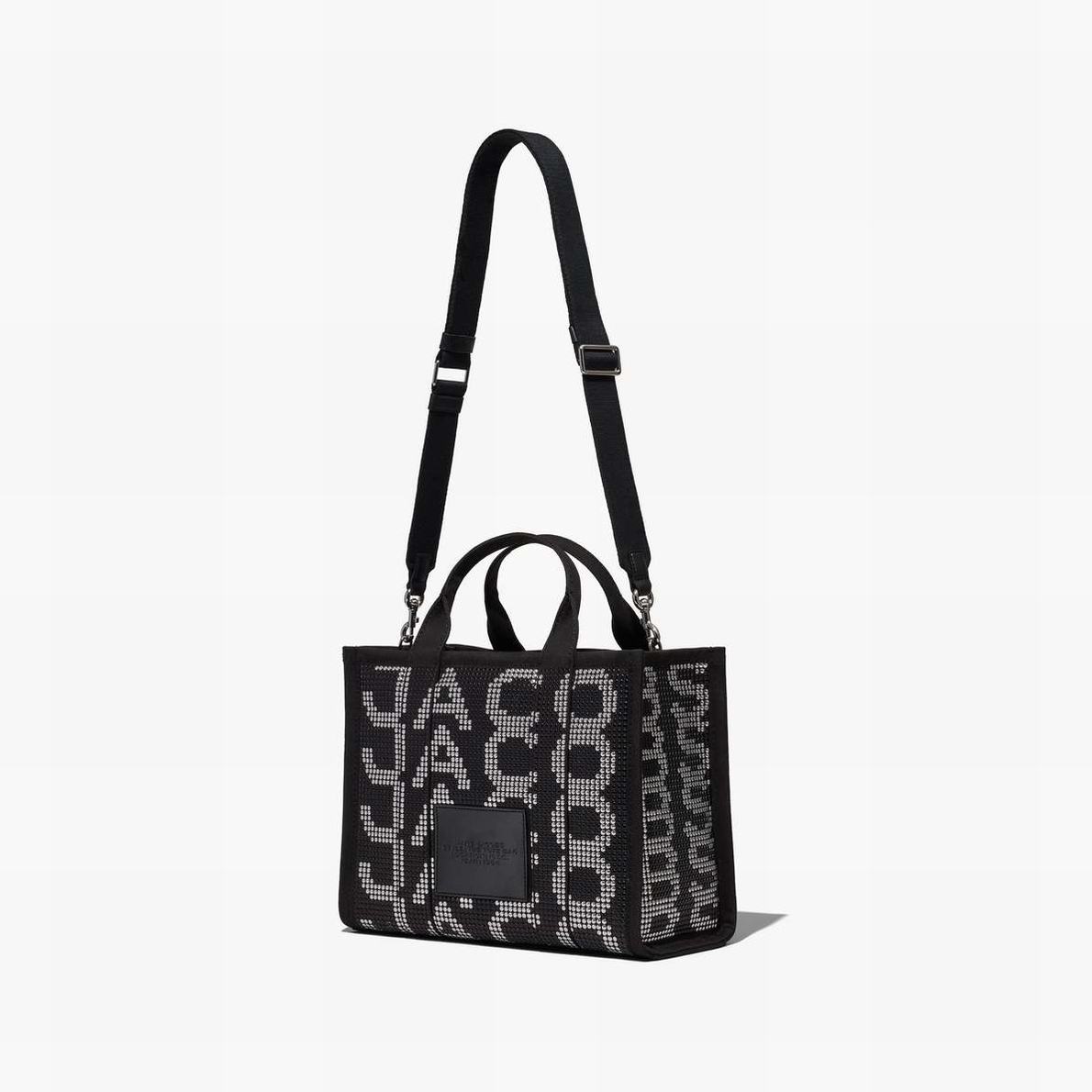 Marc Jacobs Studded Monogram Medium Toteväska Dam Svarta | VWE-256084