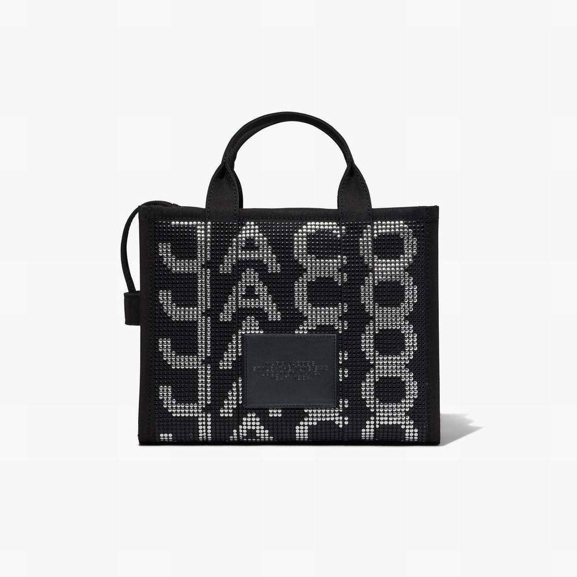 Marc Jacobs Studded Monogram Medium Toteväska Dam Svarta | VWE-256084