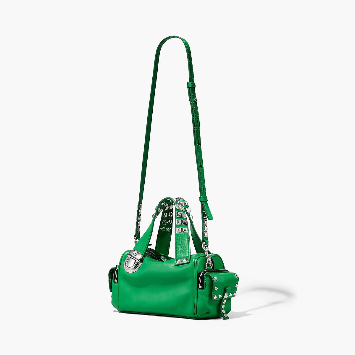 Marc Jacobs Studded Pushlock Mini Satchel Väska Dam Gröna | MWF-432908