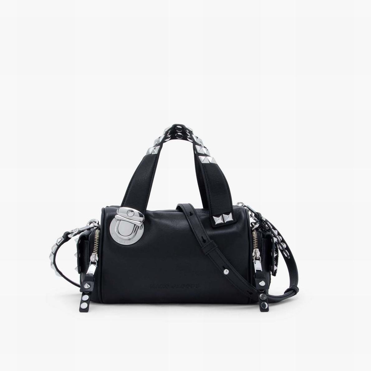 Marc Jacobs Studded Pushlock Mini Satchel Väska Dam Svarta | TJP-470312