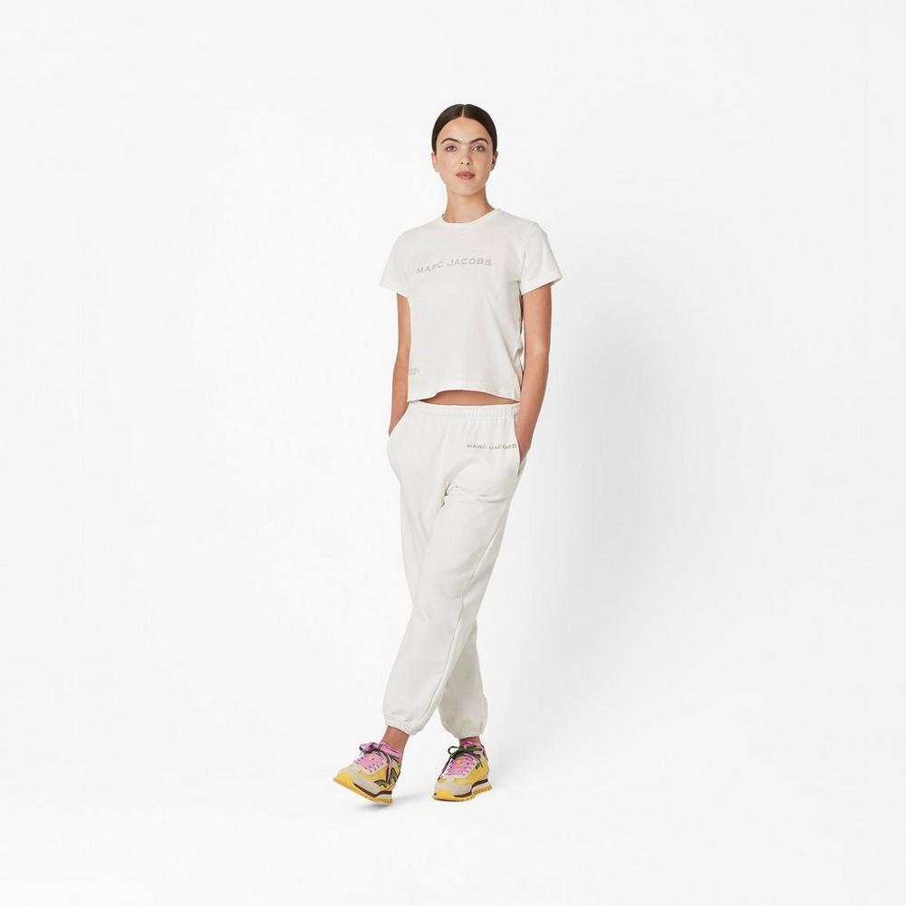 Marc Jacobs Sweatpant Byxor Dam Vita | XEP-827643