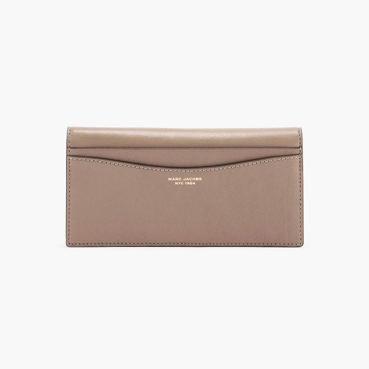 Marc Jacobs THE LEATHER SLIM 84 BIFOLD WALLET Plånbok Dam Ljusgrå | UMJ-057621