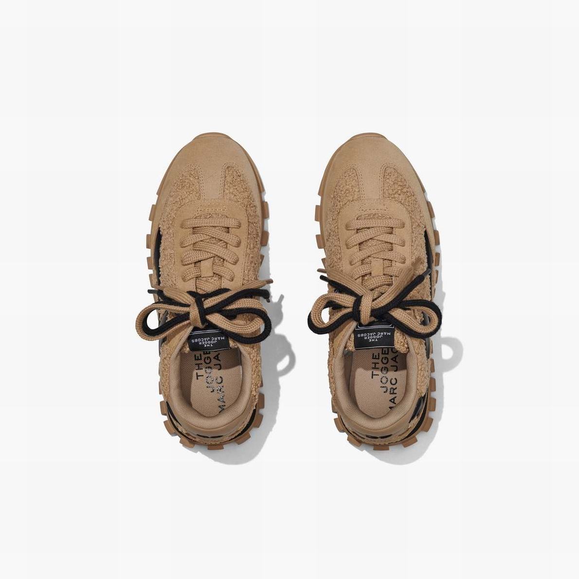 Marc Jacobs Teddy Jogger Sneakers Dam Beige | YVP-965807