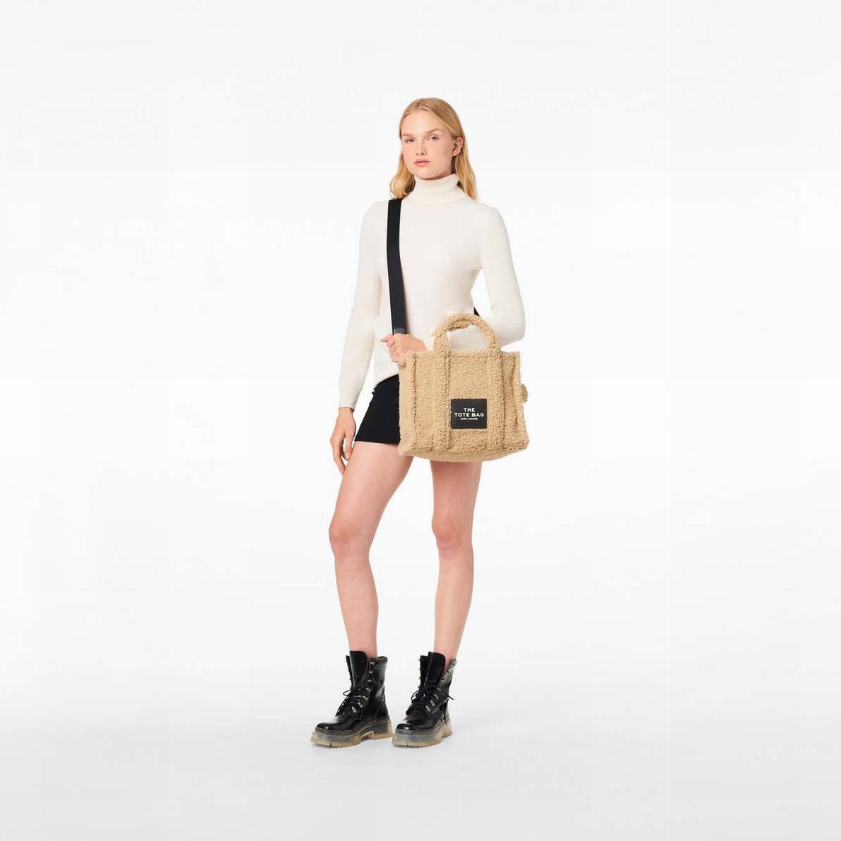 Marc Jacobs Teddy Medium Toteväska Dam Beige | CXO-019438