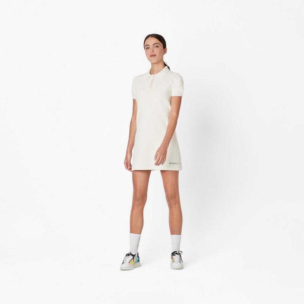 Marc Jacobs Tennis Klänning Dam Vita | PTA-724395