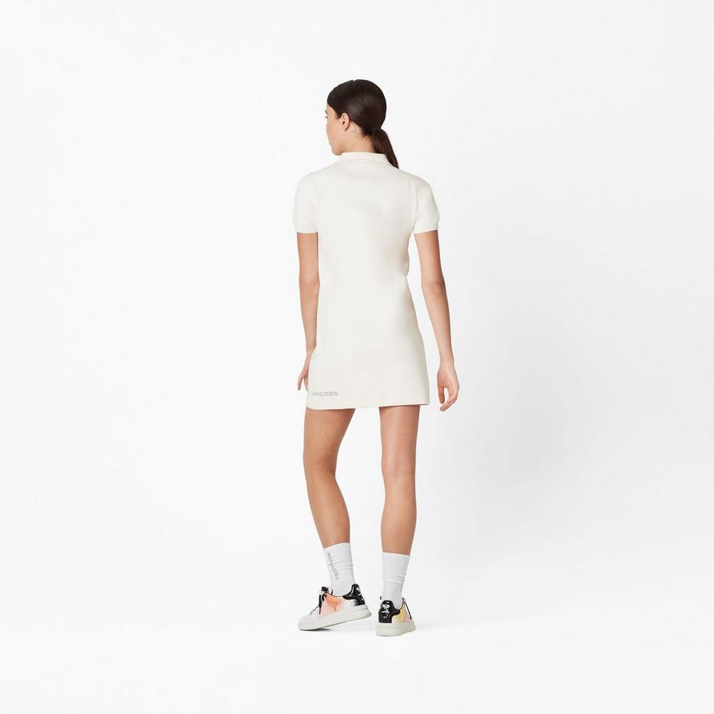 Marc Jacobs Tennis Klänning Dam Vita | PTA-724395