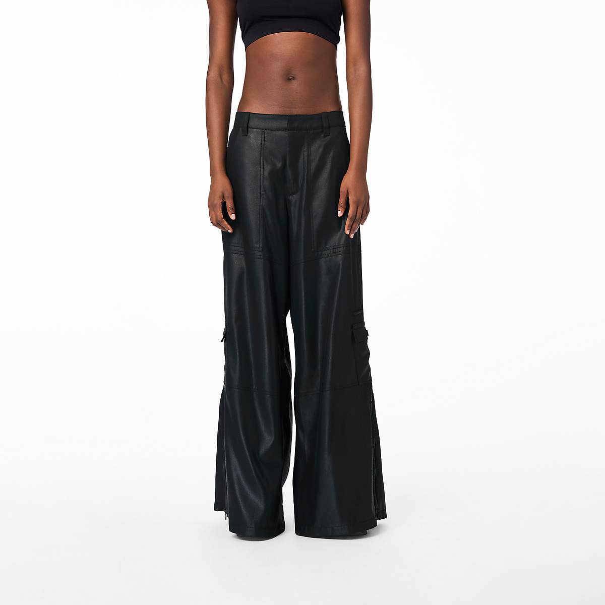 Marc Jacobs Wide Leg Cargo Trouser Byxor Dam Svarta Koppar | FJU-179253