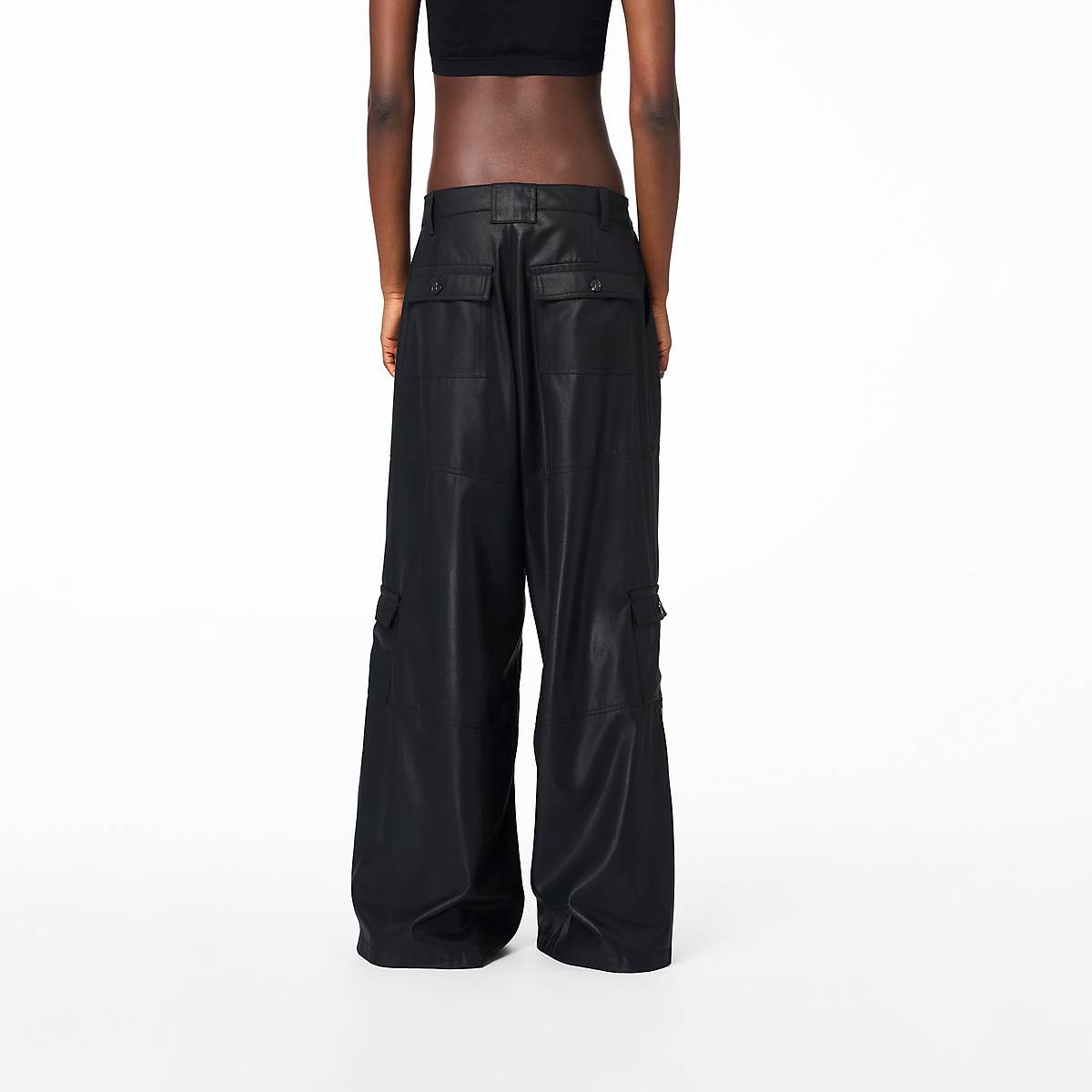 Marc Jacobs Wide Leg Cargo Trouser Byxor Dam Svarta Koppar | FJU-179253