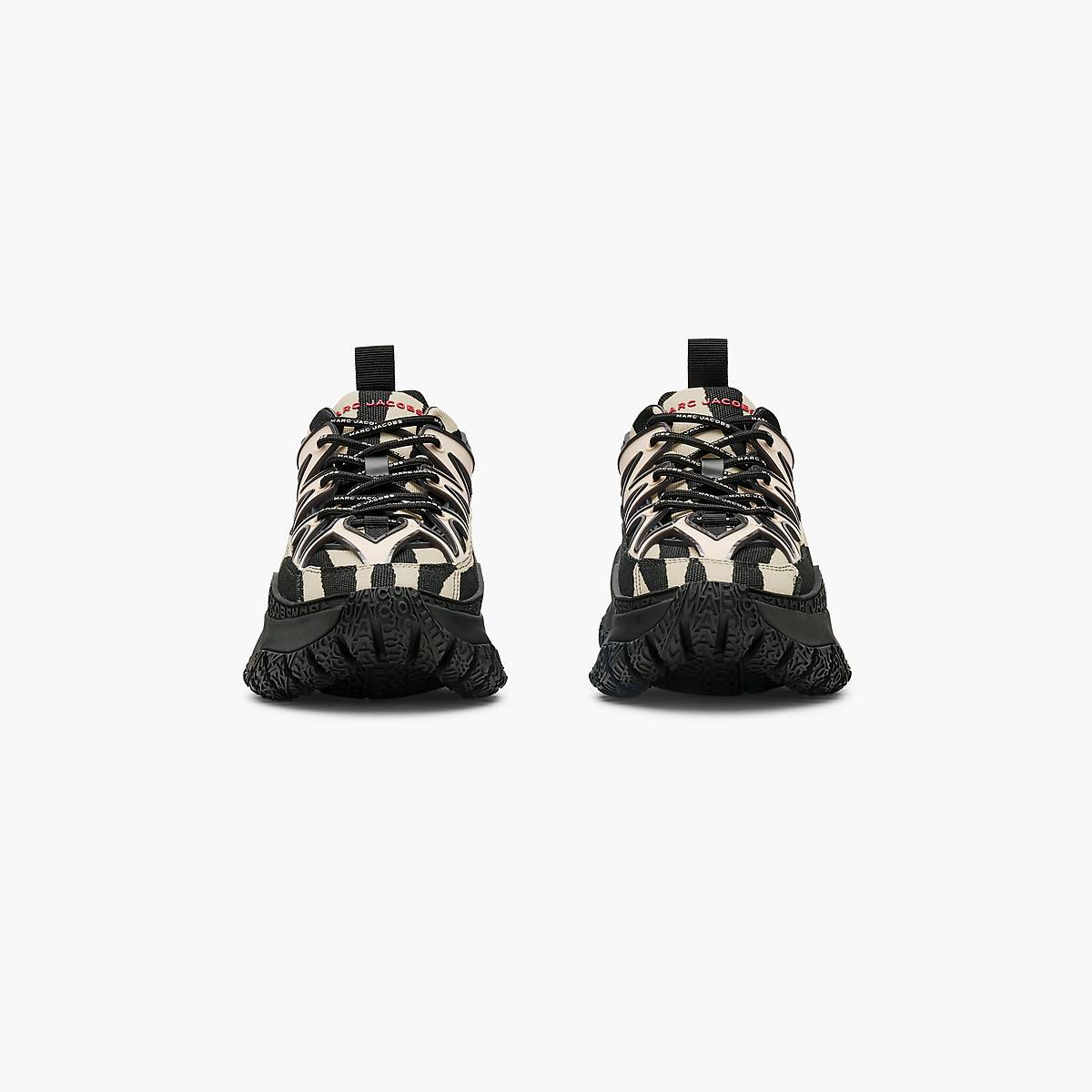 Marc Jacobs Zebra Canvas Lazy Hiker Sneakers Dam Svarta Vita | IAQ-354891