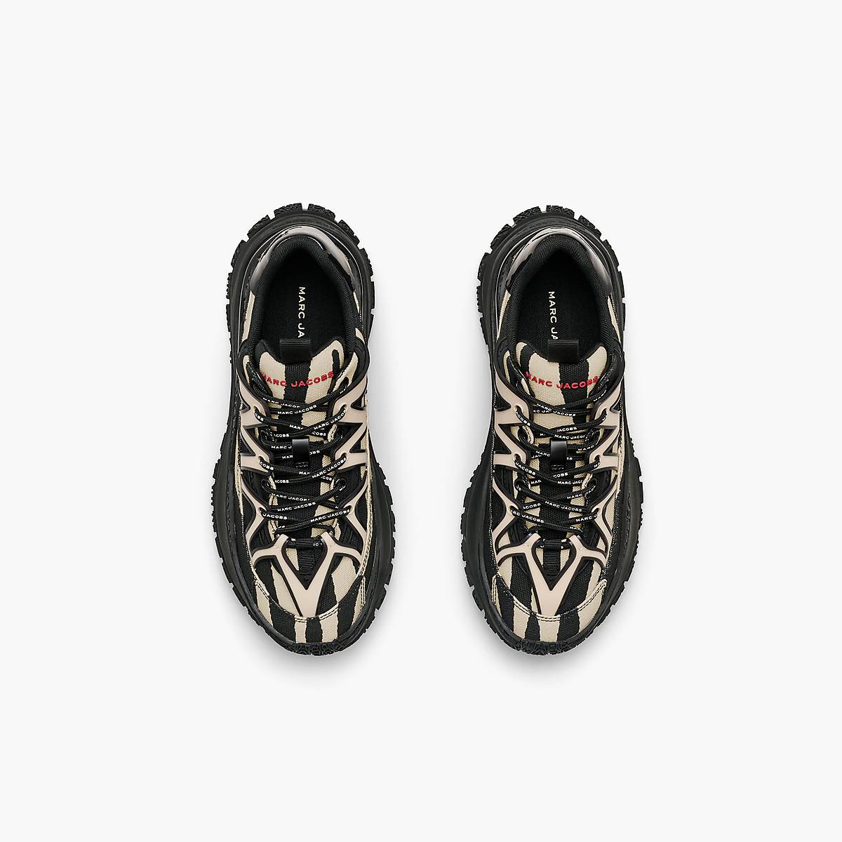 Marc Jacobs Zebra Canvas Lazy Hiker Sneakers Dam Svarta Vita | IAQ-354891