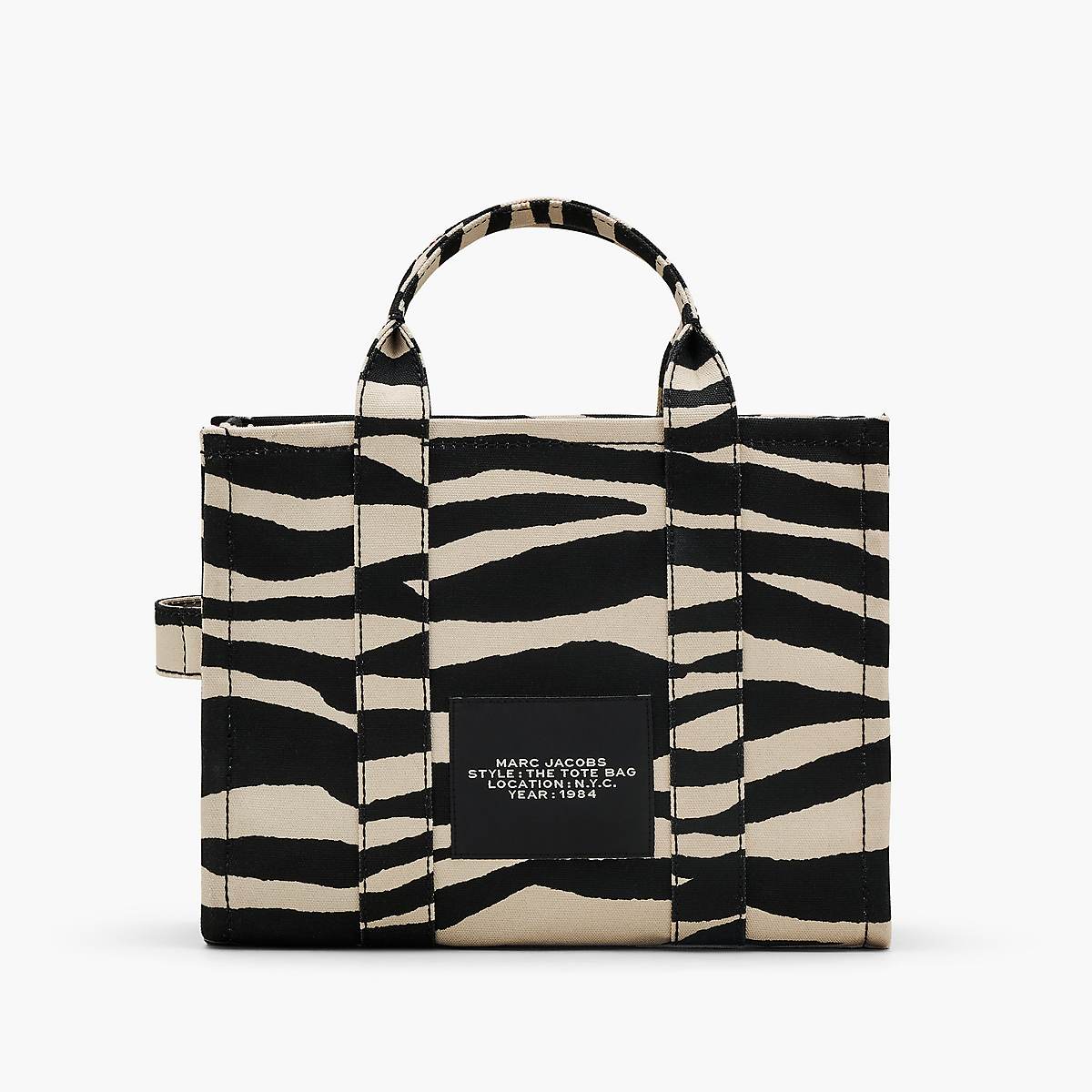 Marc Jacobs Zebra Canvas Medium Toteväska Dam Svarta Vita | TXG-674029