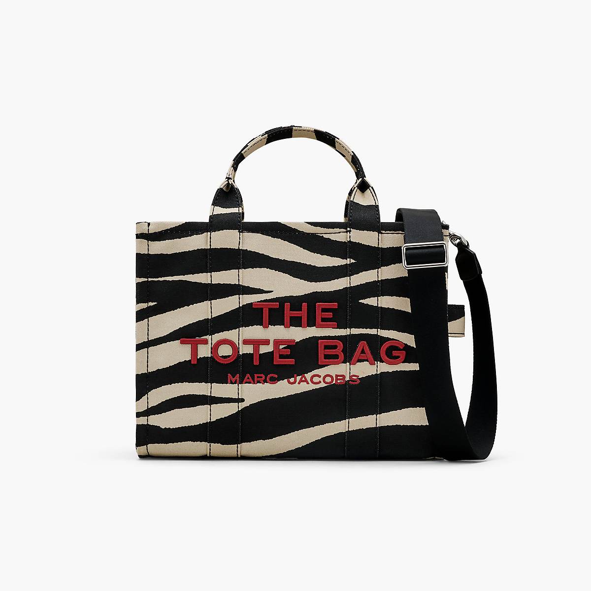 Marc Jacobs Zebra Canvas Medium Toteväska Dam Svarta Vita | TXG-674029