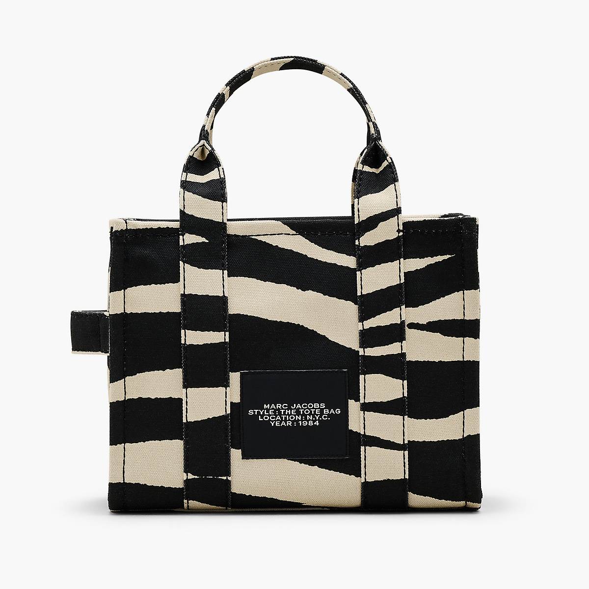 Marc Jacobs Zebra Canvas Small Toteväska Dam Svarta Vita | QCP-471923