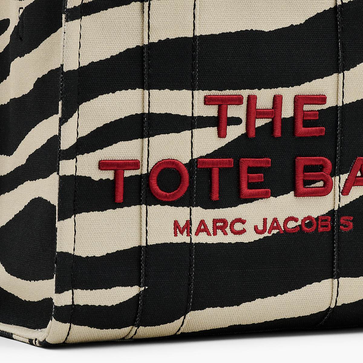 Marc Jacobs Zebra Canvas Small Toteväska Dam Svarta Vita | QCP-471923