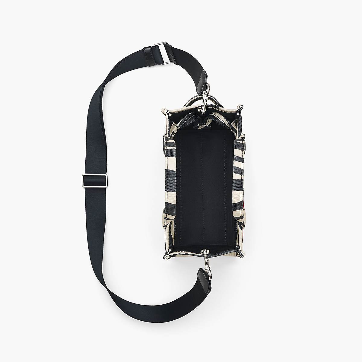 Marc Jacobs Zebra Canvas Small Toteväska Dam Svarta Vita | QCP-471923